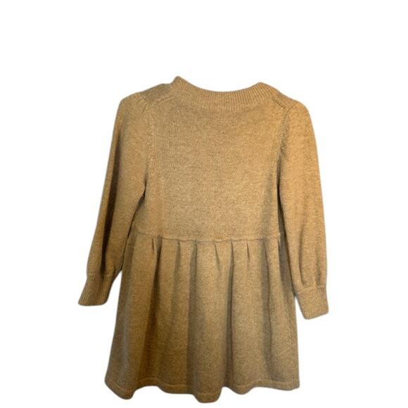 Bcbgmaxazria Beige Wool/Angora Blend Peplum Button Down Sweater Women Sz L - Picture 2 of 8